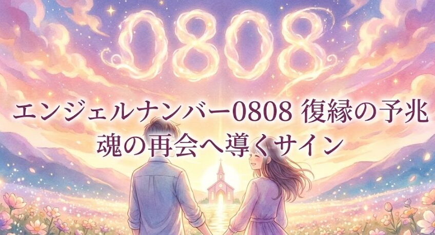 エンジェルナンバー0808の復縁の意味