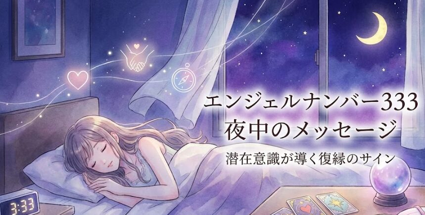 エンジェルナンバー333を夜中に見る復縁の前兆