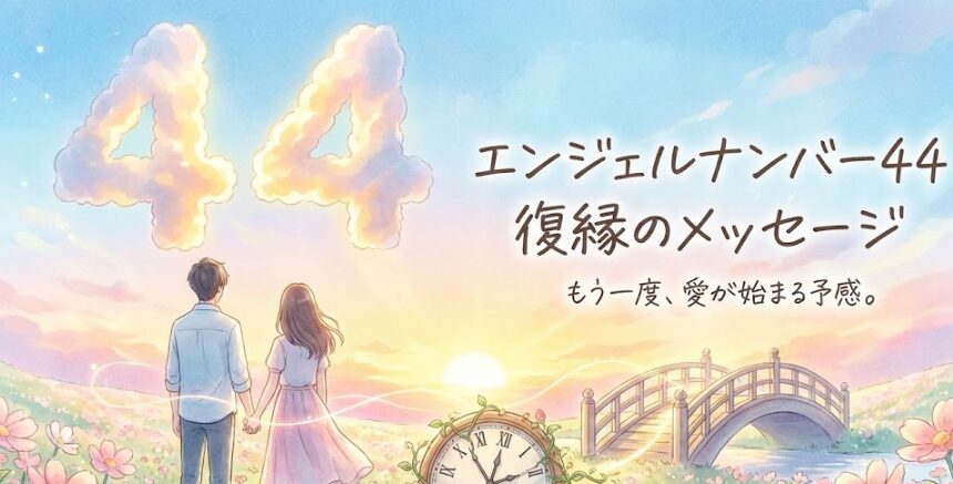 エンジェルナンバー44の復縁の意味