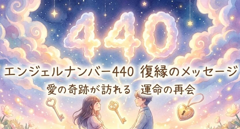 エンジェルナンバー440の復縁の意味