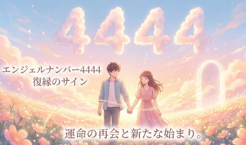 エンジェルナンバー4444の復縁の意味