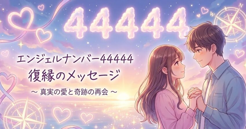 エンジェルナンバー44444の復縁の意味