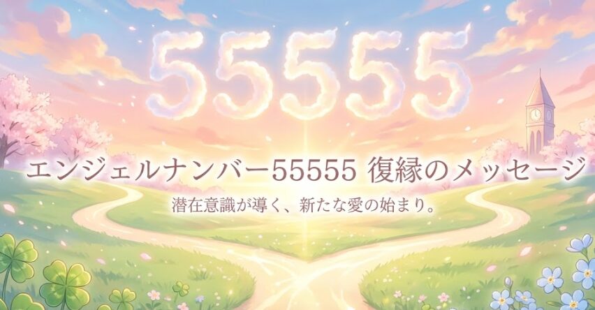 エンジェルナンバー55555の復縁の意味