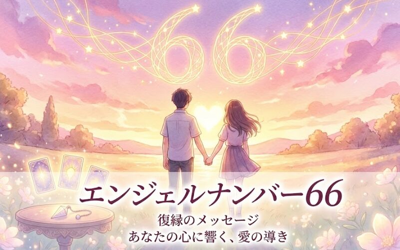 エンジェルナンバー66の復縁の意味
